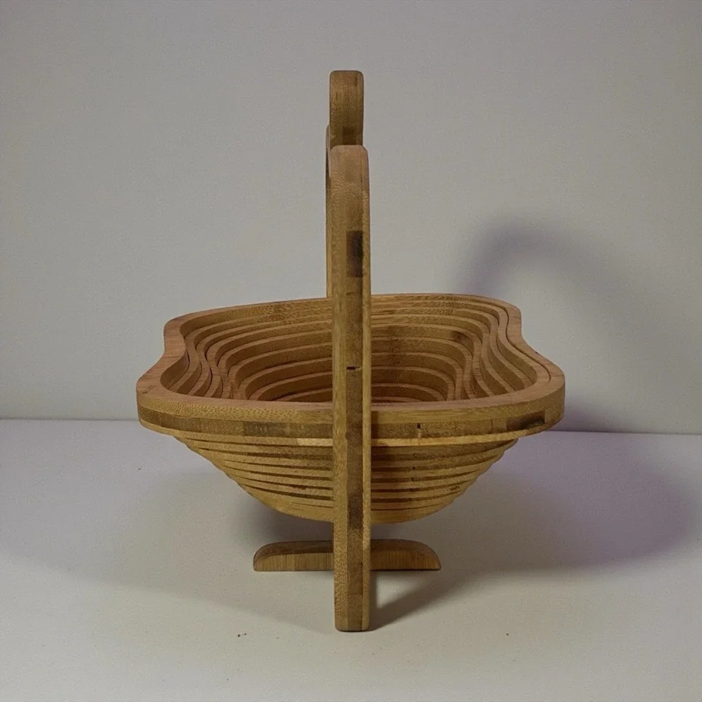 Wooden Collapsible Basket